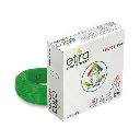 Polycab Etira PVC Insulated Copper Cable 90m, 1 sqmm - Heat Resistant, Eco Friendly, Flame Retardant, Low Smoke [Green] DOS10139