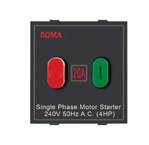 Anchor by Panasonic Roma Classic Power & Motor Starter Switches, 20427MB 20A Motor Starter Switch, DOS20427MB 