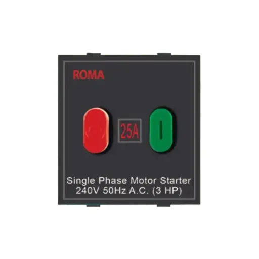 Anchor by Panasonic Roma Classic Power & Motor Starter Switches, 20405MB 25A Motor Starter Switch, DOS20405MB 