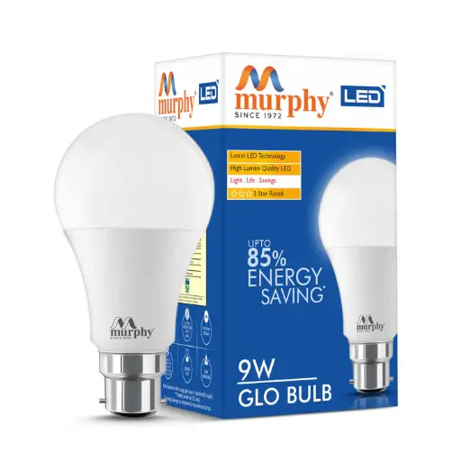 Murphy LED BEE 3 Star 9W GLO Bulb Cool White MLBL-GLO-09-CW-02