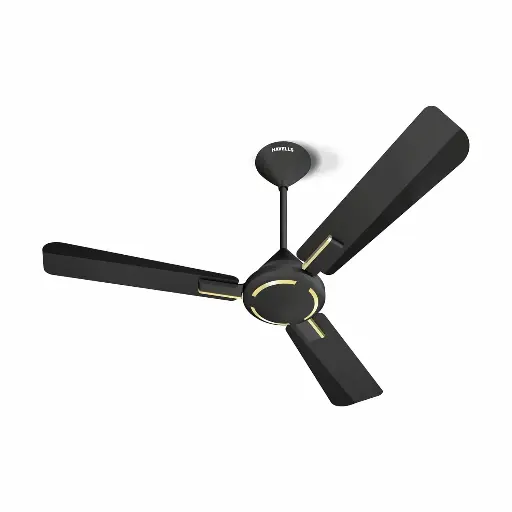 Ambrose ES Decorative Ceiling Fans 1200 mm Chrome | Premium Matt Finish | Decorative Fan | Elegant Looks | High Air Delivery | Energy Saving,100% Pure Copper Motor | 2 Year Warranty | FHCAM1SMNT48E | Midnight | DOS20505