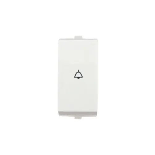Anchor Penta Modular Switches(ISI), 65003 6A, Bell Push, 1 Module | White | DOS65003 