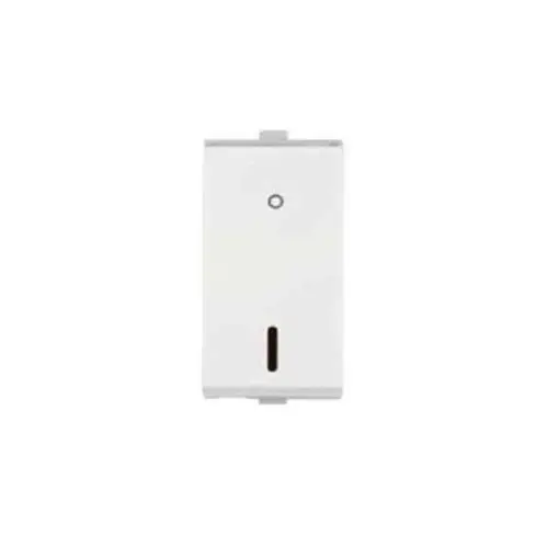 Anchor Penta Modular Switches (ISI),  65025 25A, SP 1 Way Switch with Neon, 1  Module| White | DOS65077