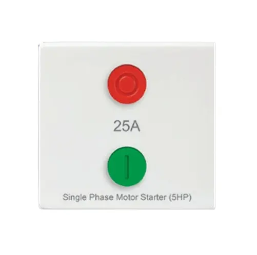Anchor Penta Modular Support Function, 65125 25A, Motor Starter Switch, 2 Module | White | DOS65125 