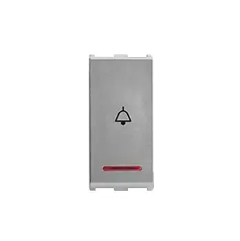 Anchor Roma Urban ISI Standard 66133 10A, Bell Push Switch with Indicator, 1 Module