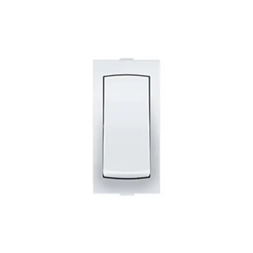 Anchor Ziva Modular Switch, 68007 16A, 1Way Switch, 1 Module (ISI) | White | DOS68007 
