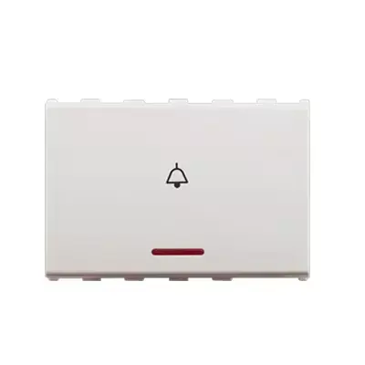 Anchor Roma Urban ISI Standard 66333 10A, Bell Push Switch with Indicator, 3 Module